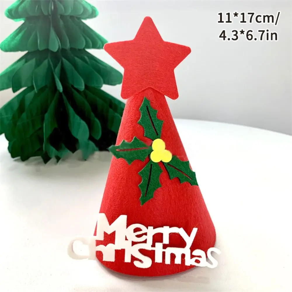 クリスマス装飾サンタクロースメリークリスマス帽子クリスマスフェルトサンタクロース帽子漫画動物パーティー帽子誕生日パーティー