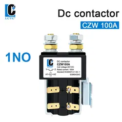 LCTC Power Relay 12V 24V 36V 48V 60V 72V Battery Contactor Forklift DC Contactor CZW 100A Normally Open