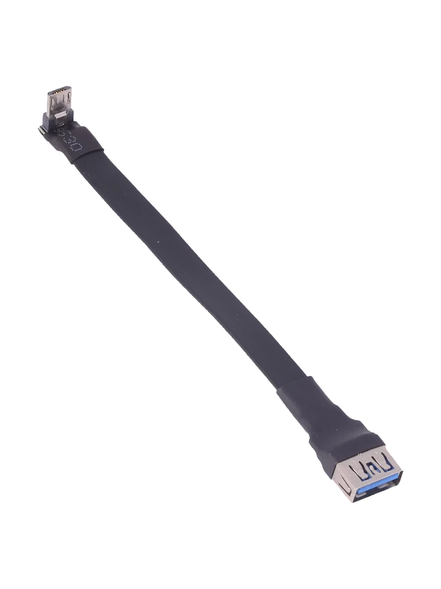 Micro usb otg band kabel doppelt abgewinkelt usb 2,0 typ-a weiblich zu micro-b männlich otg flach fpv netz kabel 90 rechtwinklig