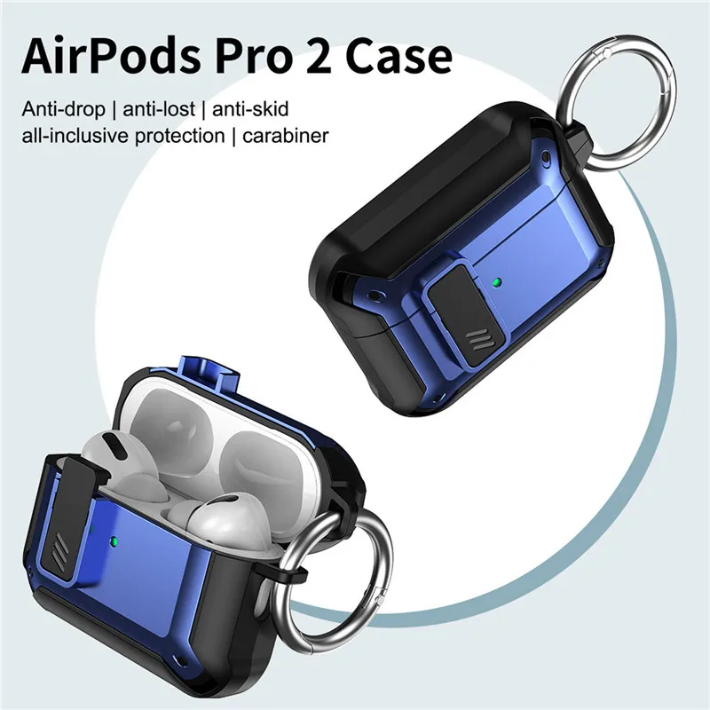 For Airpods Pro 2 Case Luxury air pods pro 2 Airpods 3 earphone Protector with Carabiner case airpod for Airpods Pro 2022 Cover