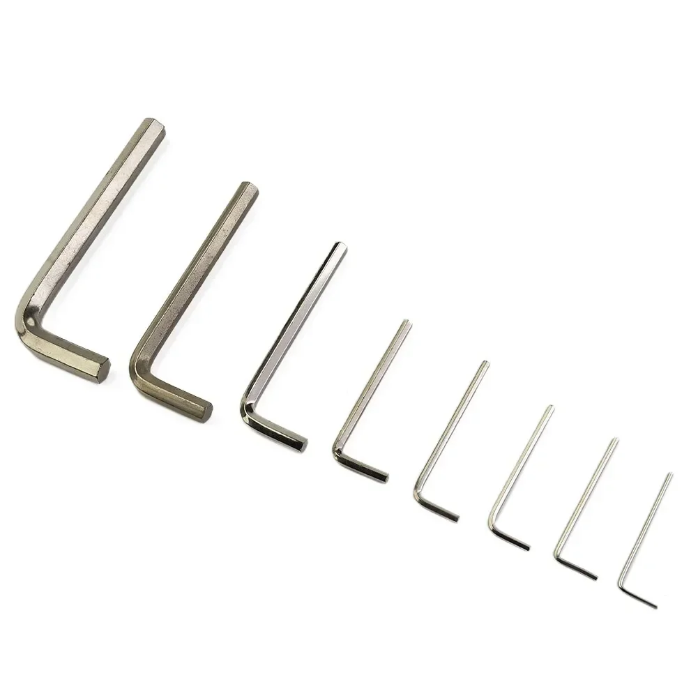 1pcs L Shaped Hex Hexagon Key Allen-Wrench 1.5mm 2mm 2.5mm 3mm 4mm 5mm 6mm 8mm 10mm 12mm Carbon Steel Key