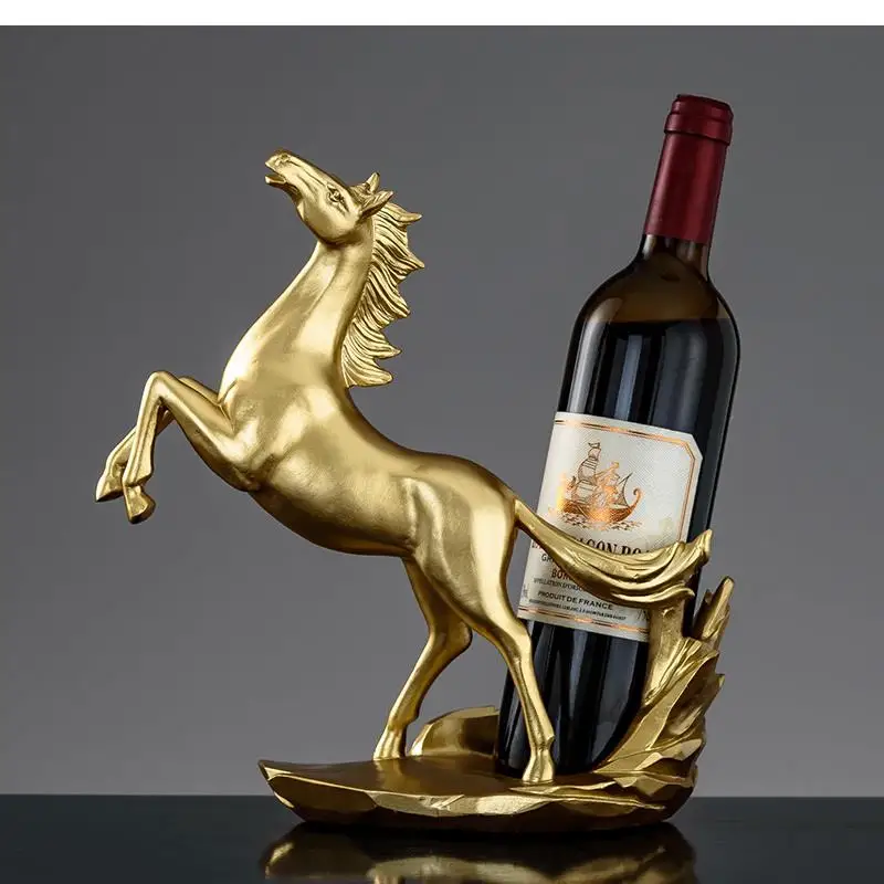 Wine Rack Decoration Modern Light Luxury High-end Living Room Home Accessories Animal Modeling Process