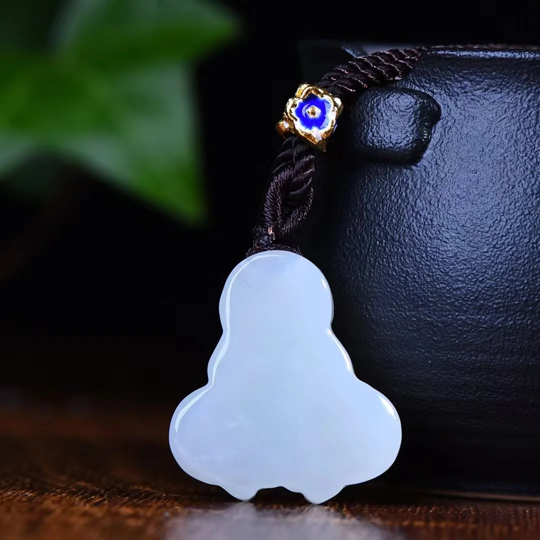 Exquisite Hetian Jade Fugua Pendant Jewelry 25*26MM 3228#