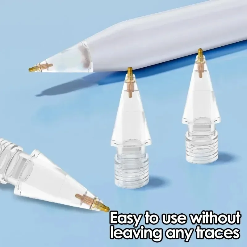 Touchscreen Pen Nibs for Apple Pencil Gen 1/2 Replacement Tip for iPencil iPad Pro Writing Painting Stylus Transparent Spare Tip