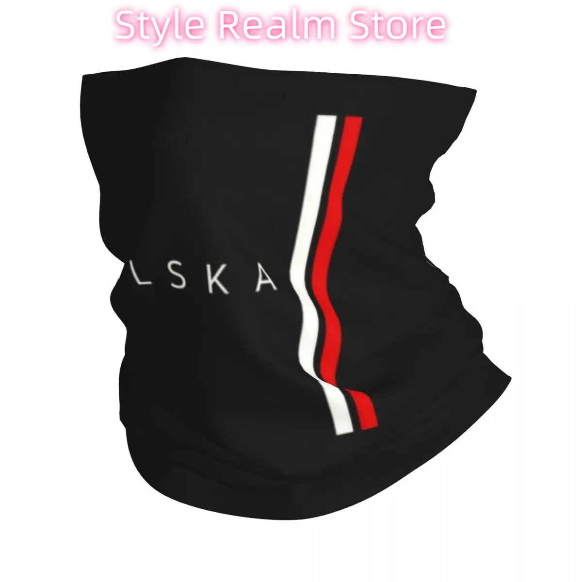 Bandana con bandiera della Polonia Scaldacollo invernale da uomo Sciarpa avvolgente antivento per escursionismo Polska Polish Pride Ghetta Fascia per capelli