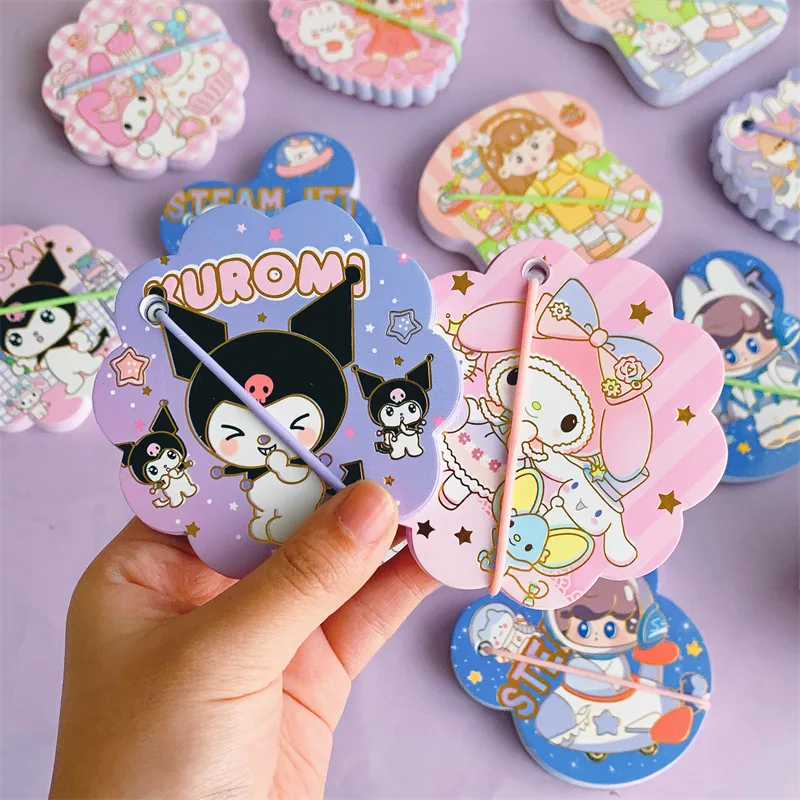 Mini Sanrio Kuromi Melody Notepad Cute Cartoon Portable Notebook, Notepad, Hand Ledger  Student Stationery Office Wholesale