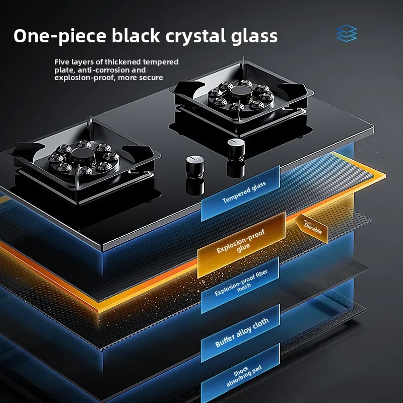 

Газовая плита Chigo с двумя конфорками, встраиваемая, с мощным пламенем, для сжиженного и природного газа QBB