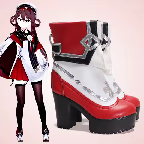 New Game Genshin Impact Hu Tao Cosplay Boots Shoes Props Halloween Party Role Play Custom Made