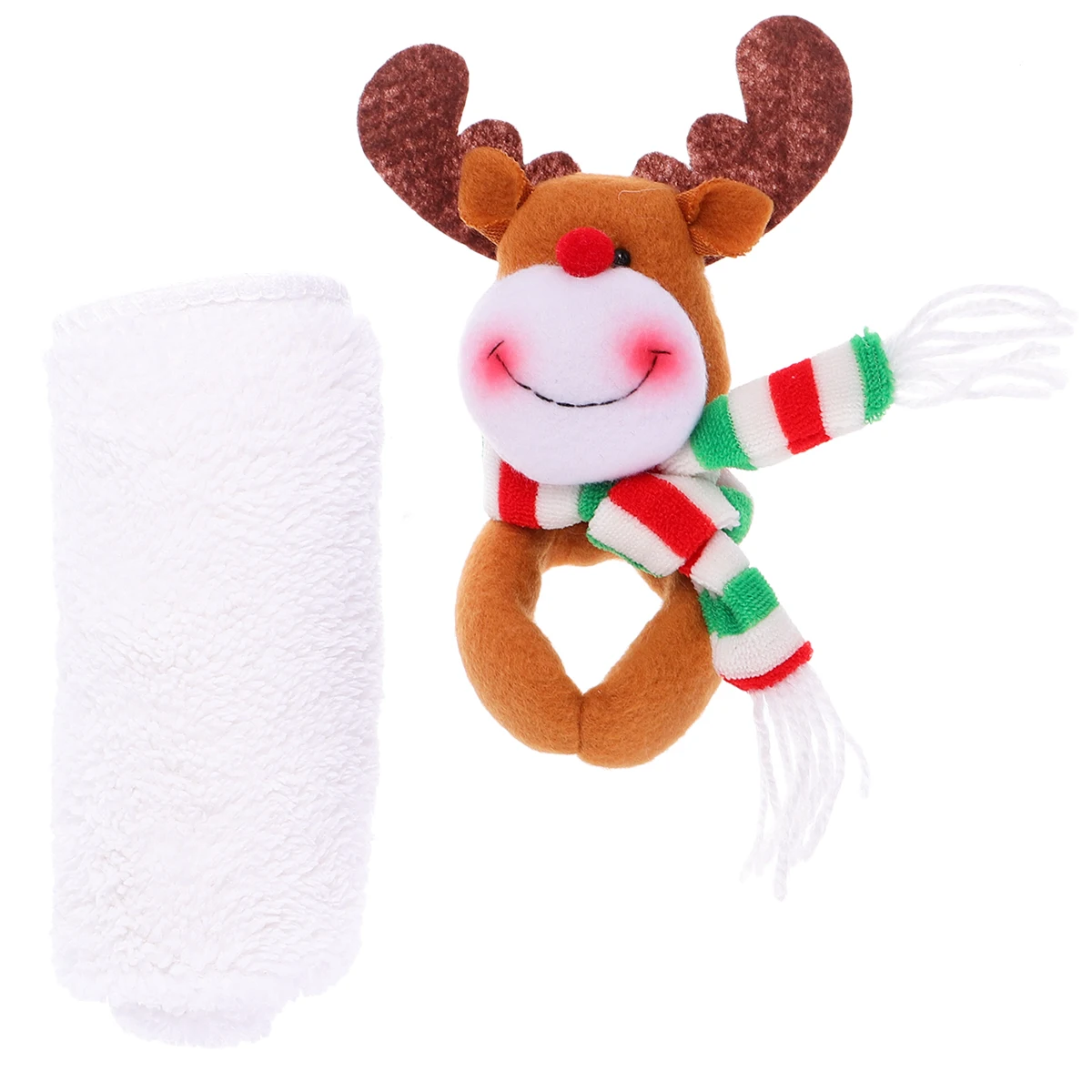 

Christmas Deer Decorative Towels High Color Fastness Easy Clean Great for Christmas Gifts Home Office Hotel Table Decor