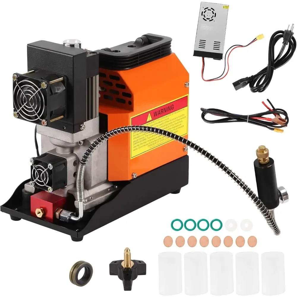 4500 Psi Pcp Air Compressor, 12V DC And 110V AC Power, Built In Converter, For Paintball Air Guns And Mini Scuba Tanks