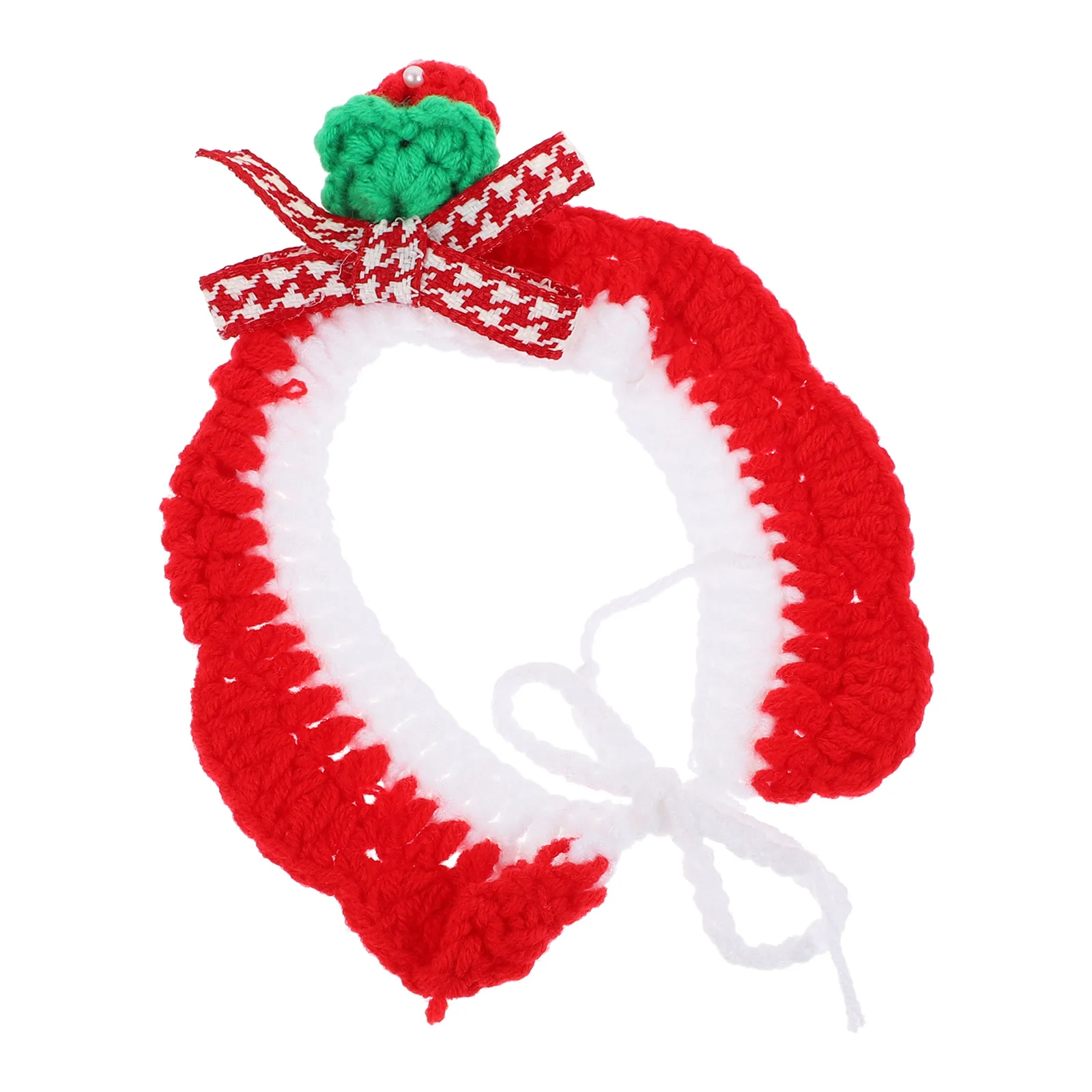 

1Pcs Cat Collar Knitted Pet Neck Decoration Adorable Christmas Scarf Stylish Pet Collar for Dogs Cats Cat Collars