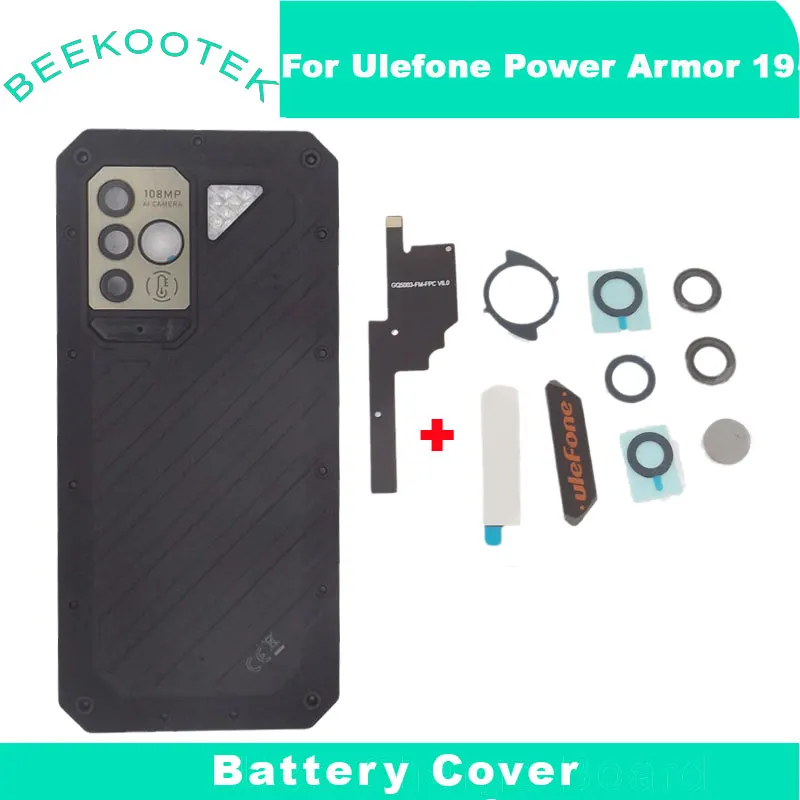 New Original Ulefone Power Armor 19 Battery Cover With Camera Lens Infrared Pass Filter lens Antenna For Ulefone Power Armor 19