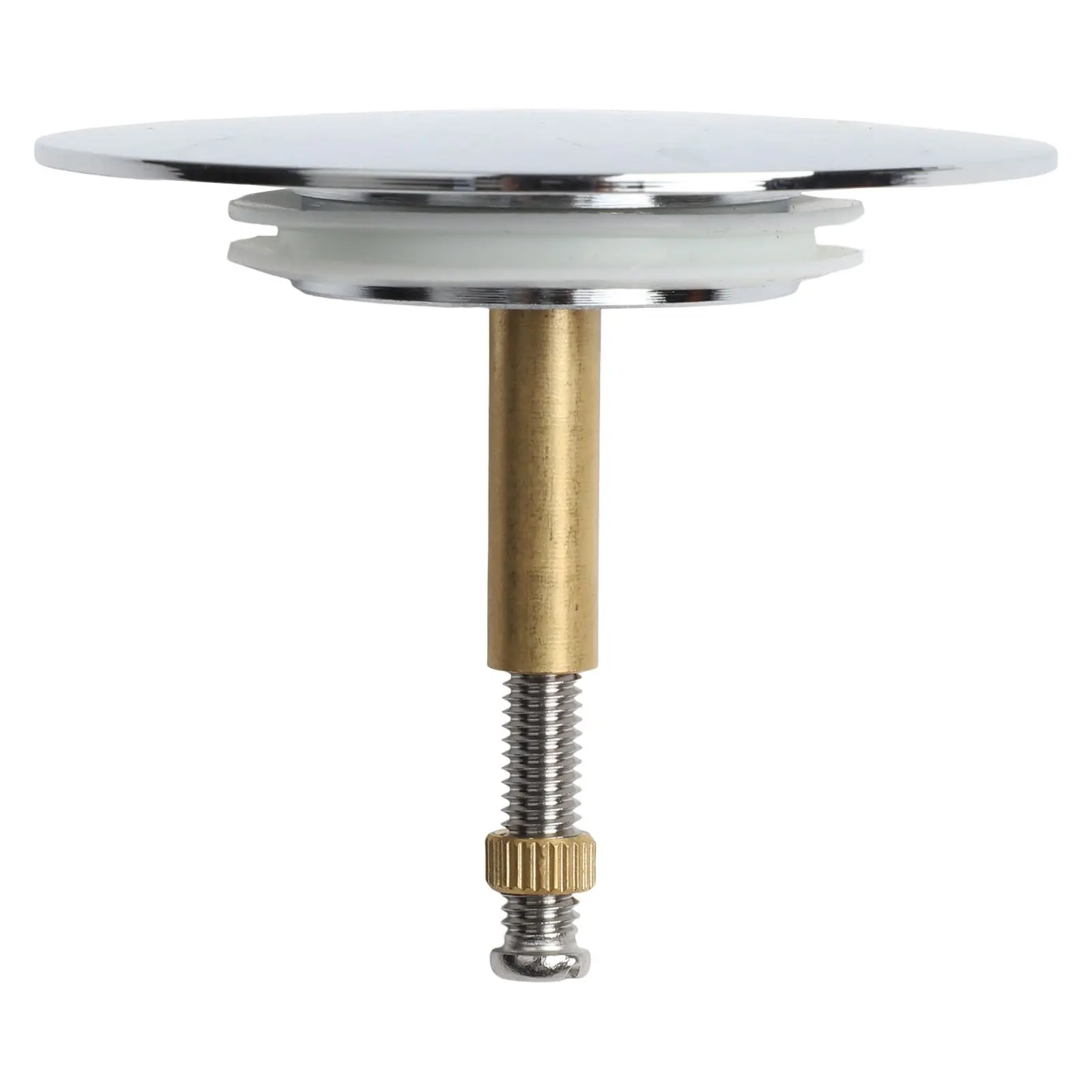 Brass Brass Bathtub Stopper Solid Brass Construction Leak-Free Performance Premium Chrome-Plated Brass Chrome-Finished Stopper