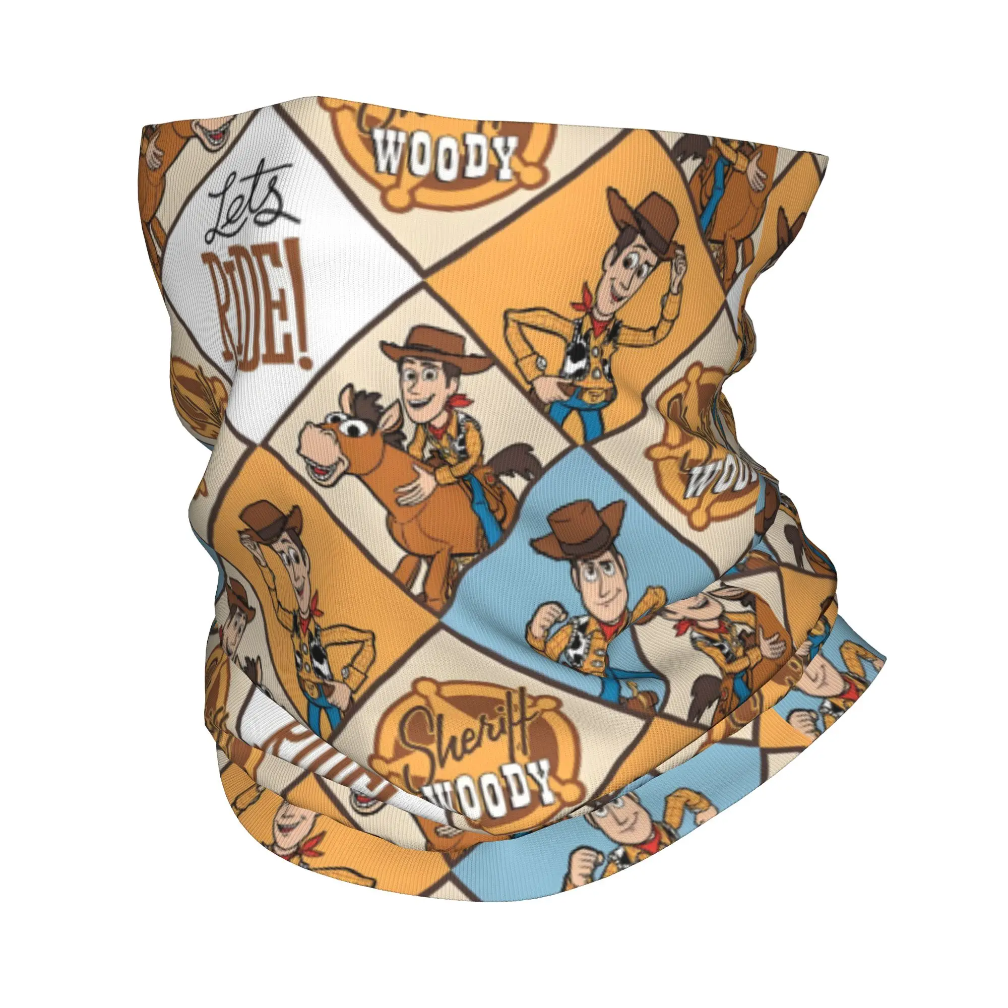

Custom Toy Story Anime Manga Winter Headband Neck Warmer Women Men Ski Cycling Tube Scarf Face Bandana Gaiter