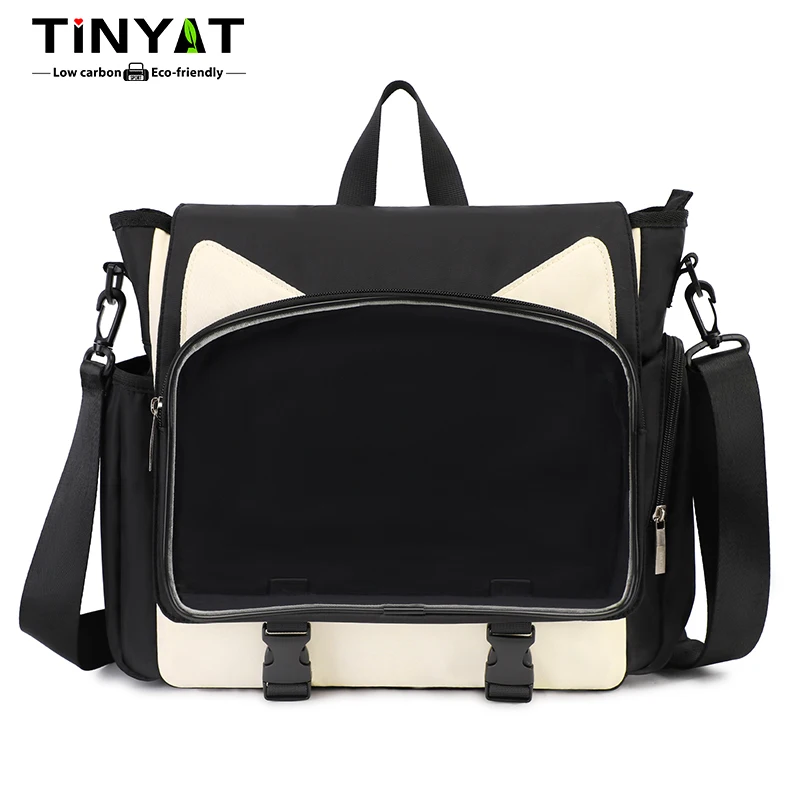 TINYAT Y2K Cat Ear Ita Bag Student Bag Waterproof Wear resistant  Backpack for Women Lolita Girls School And Party Use