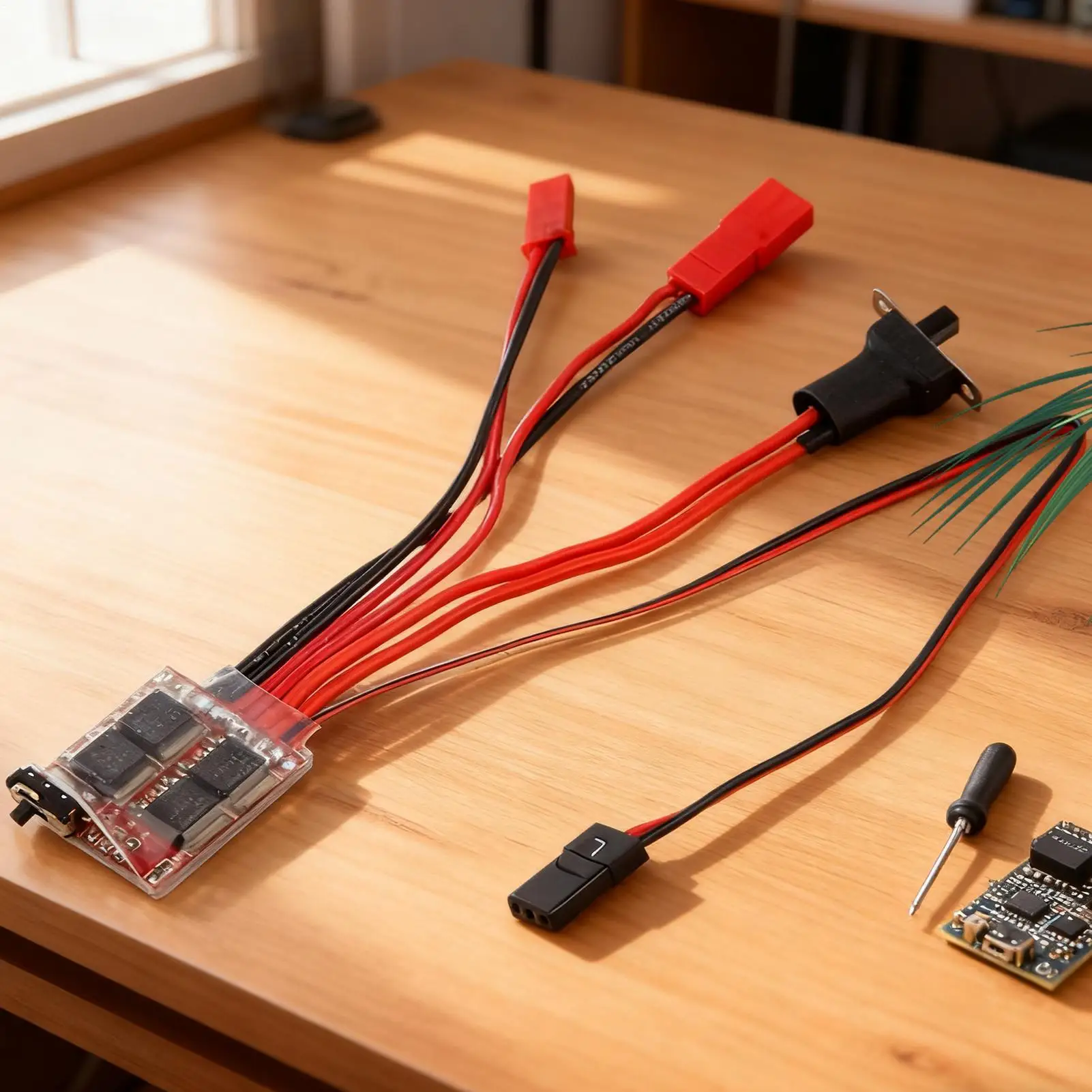 

Brushed ESC Speed Controller Pack-and-Play Design High Efficiency RC Car ESC For Boat Underwater Propeller Tank RC Car