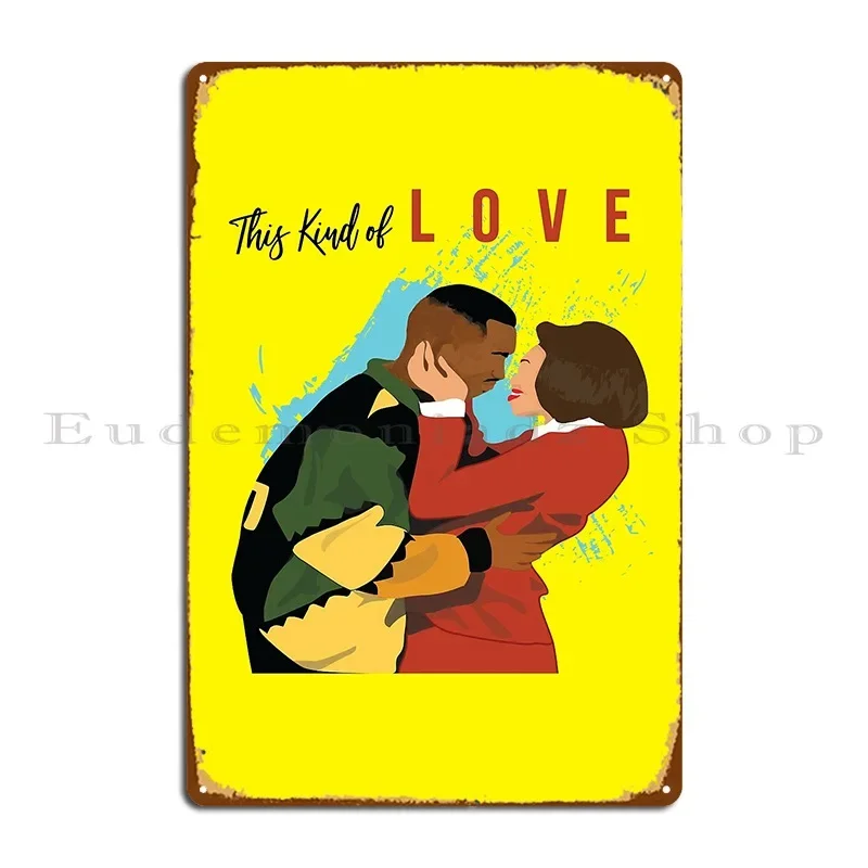 Este tipo de amor Martin y Gina, letrero de Metal, pared de hierro, cueva, decoración de pared, cartel de estaño oxidado