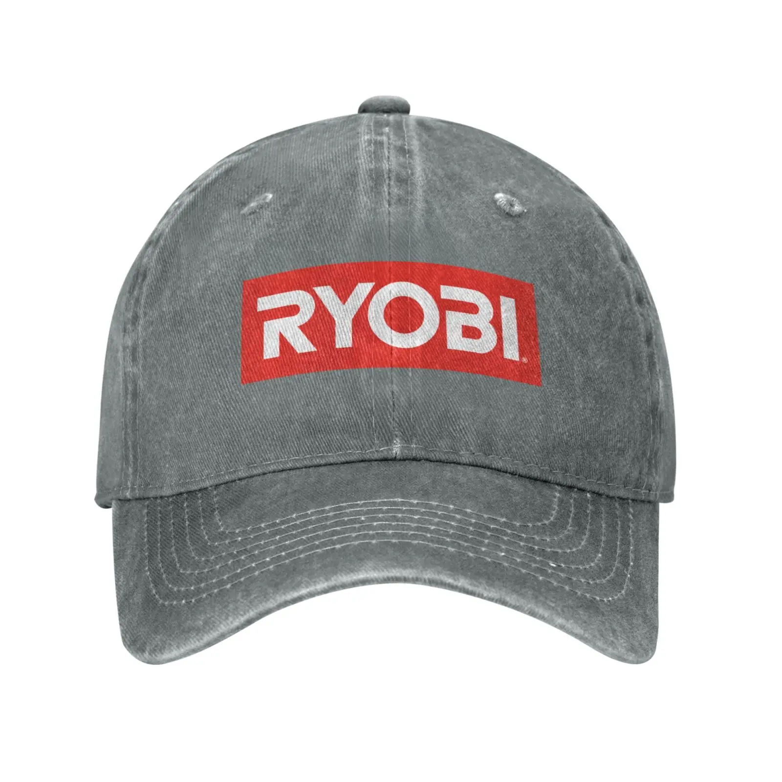 Casquette en denim avec logo Ryobi, chapeau de baseball, qualité