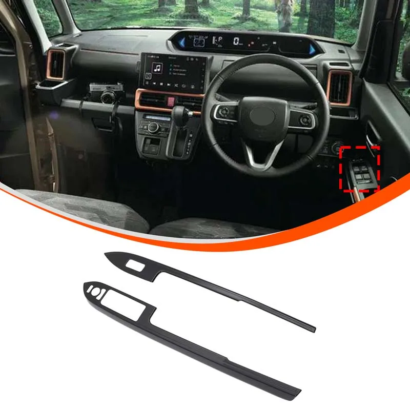 

Для Daihatsu Tanto 2020-2023 ABS автомобильное оконное стекло переключатель подъема крышка панели накладка наклейка дверной подлокотник автомобильные аксессуары (RHD)