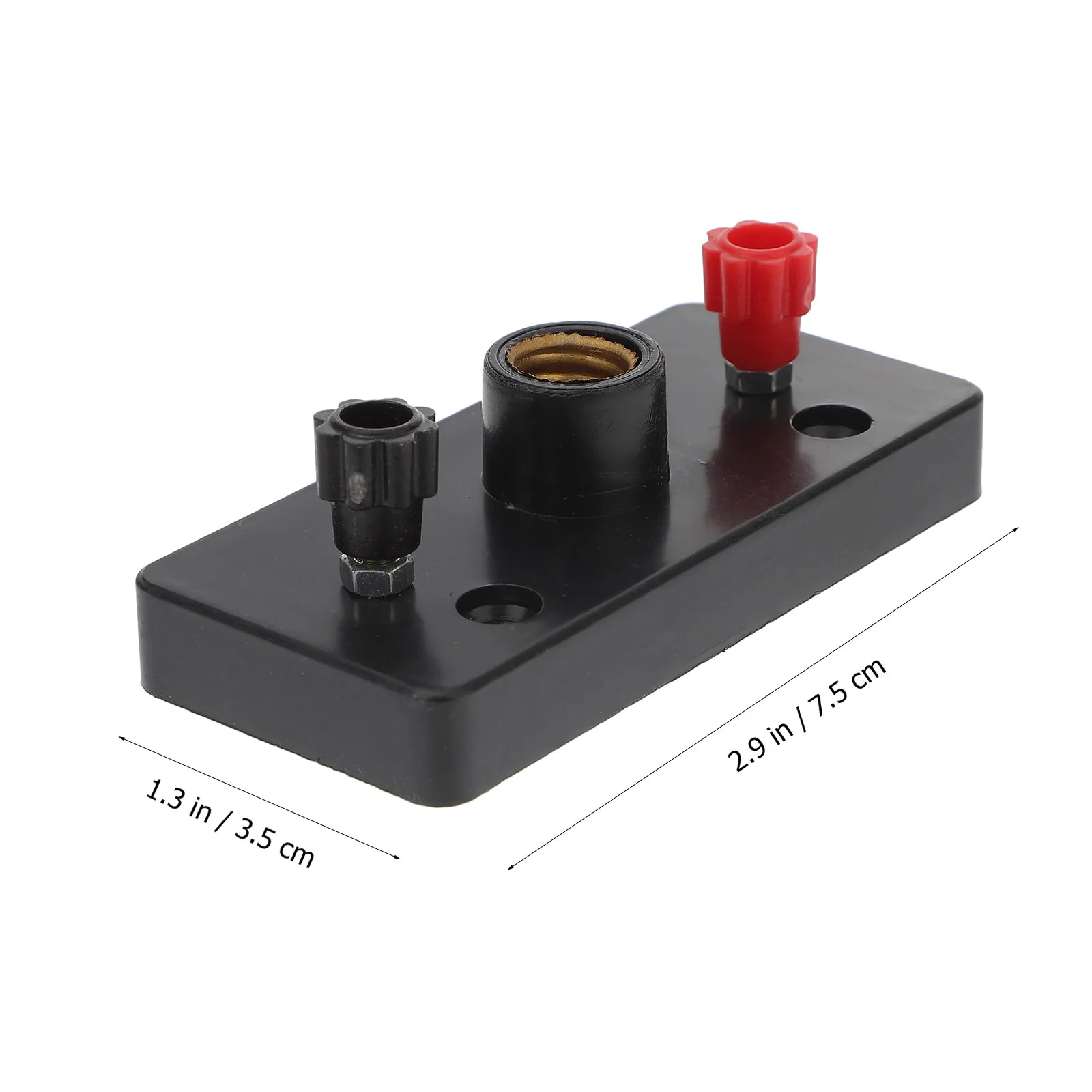 10Pcs Experimental Light Holder Plastic Base Brass Bulb Socket Red Black Binding Posts Electricity Teaching Aid for School