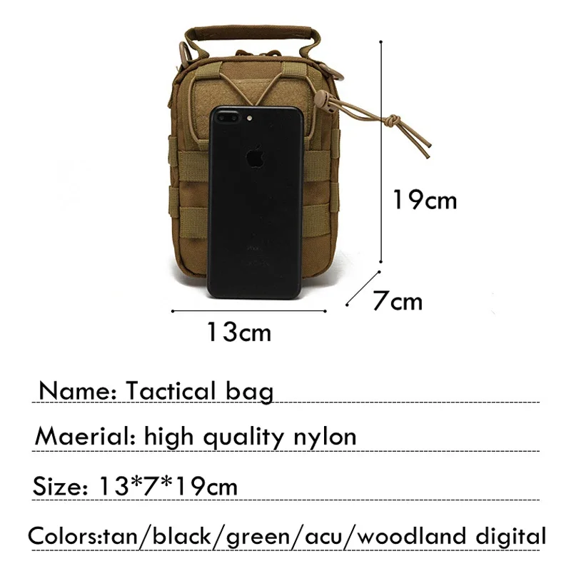 Sacos de caminhada ao ar livre portátil escalada acampamento pesca sacos peito grande capacidade tático paintball combate esportes molle saco bolsa