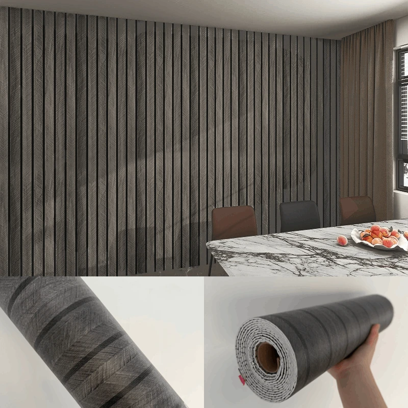 Schuim Grille Muurstickers Zelfklevende Wallpapers Achtergrond Wanddecoratie Dikke Houtnerf Schil en Stok Wallpapers 3/5/10M