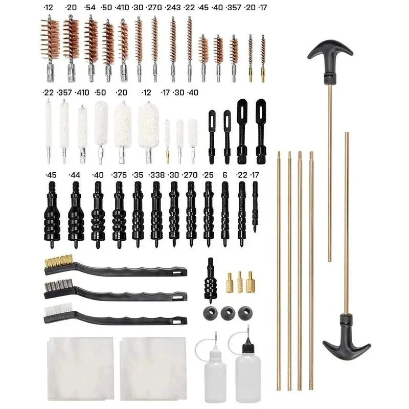 NEW Comprehensive Gun Cleaning Kit Includ All Necessary Supplies For Glock Pistol hunting Airsoft Airgun AK47 M4 M16 AR15 AK74