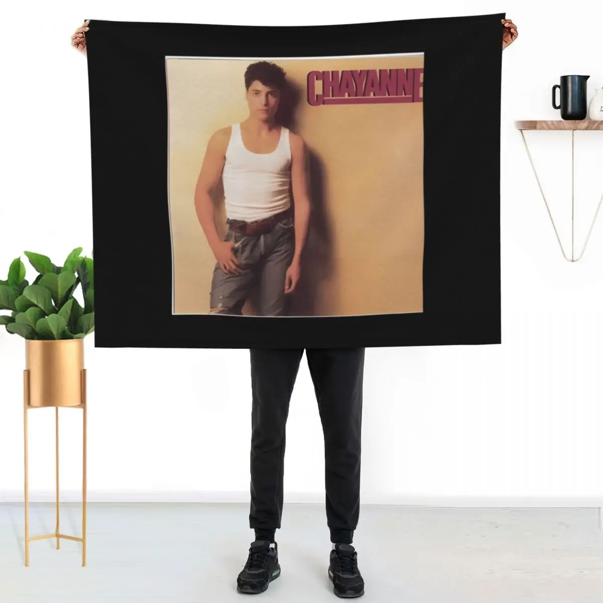 

chayanne es mi padre Throw Blanket Travel Size Cozy Blanket for Plane Train