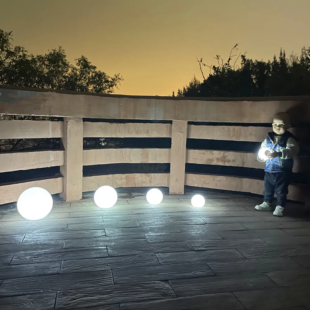 Rechargeable LED Glowing Ball Light for Kid Adult, RGB Color Changing Globe Night Light with Remote,Great for Garden Party Decor