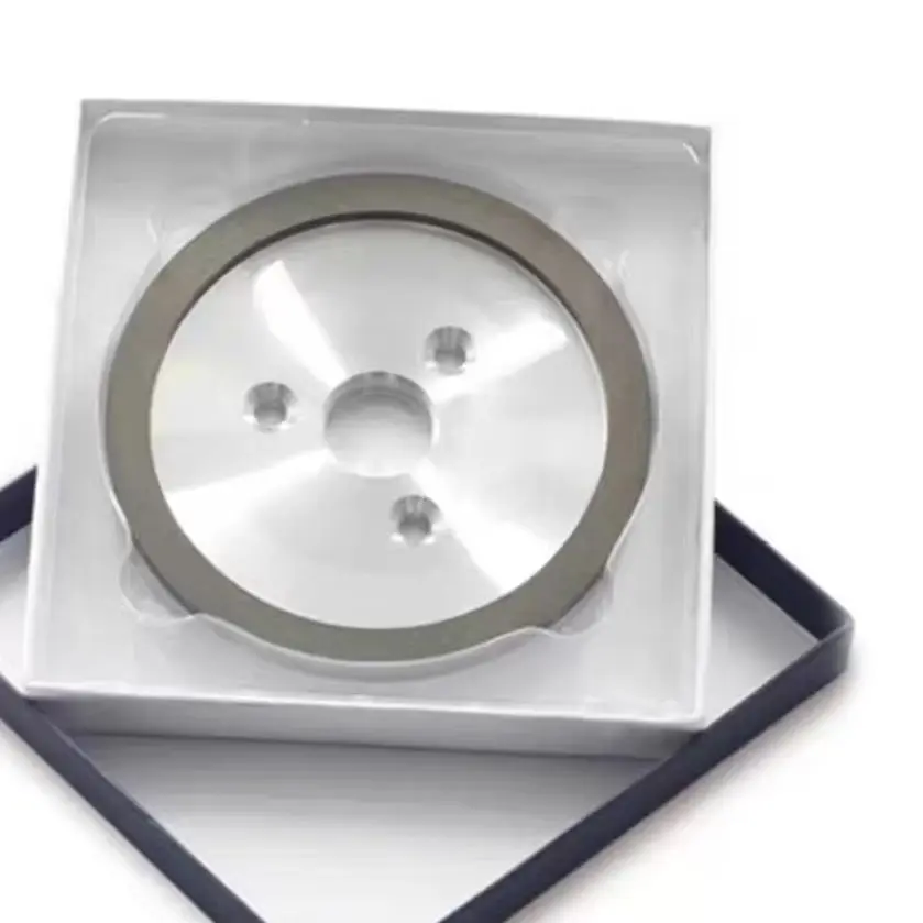45° beveled resin bonded grinding wheel outer diameter 125mm three-hole diamond grinding disc
