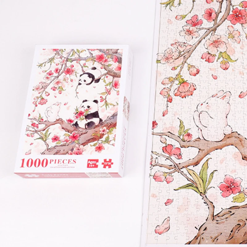 1000 Pieces Number Partition Adult Jigsaw Puzzle Collection Comic Intelligence Stress Relief Cartoon Puzzle Birthday Present