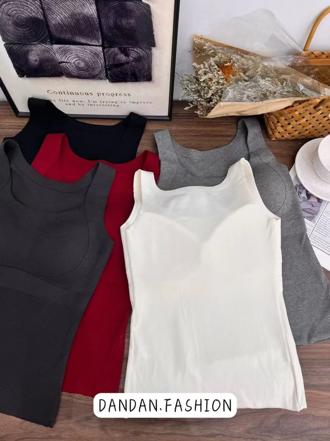 Autunno Inverno Floing Csole Gilet con imbottitura sul petto One Piece U-Ne Strato base da donna Calore Abbigliamento interno Casual Home Outfit