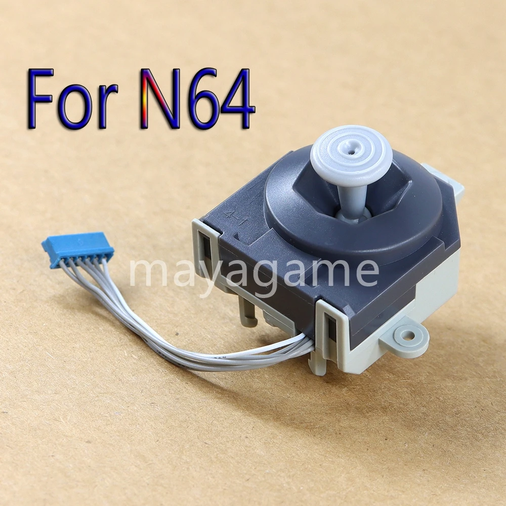 3d joystick analógico para nintendo n64 controlador, parte original, 1pc