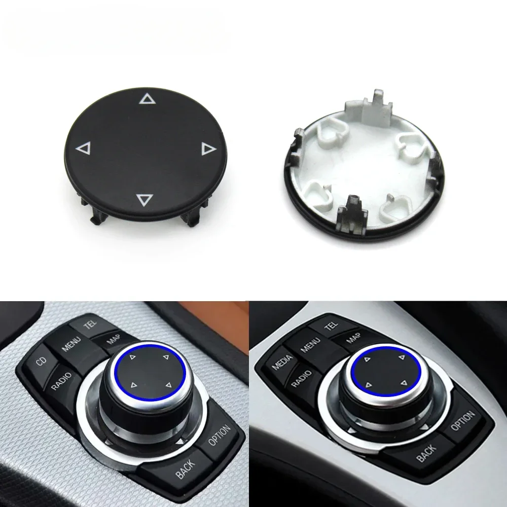 LHD RHD Car Interior CIC IDrive Multimedia Switch Menu Button Central Rotary Cover For BMW F Series 1 2 3 4 5 6 7 X3 X4 X5 X6