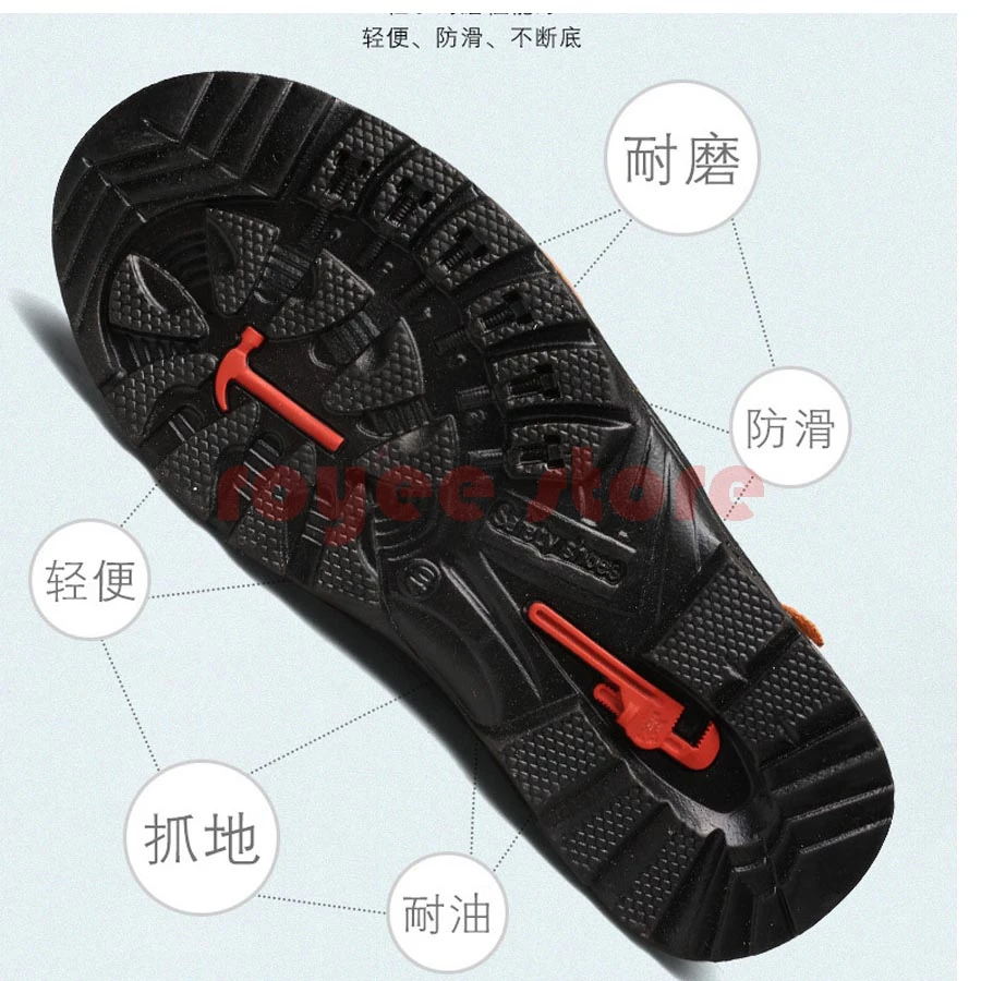 Work safty Shoes for Man Breathable Sports Safety Shoes Work Boots Anti-Smashing winter boots woman work & safety shoes