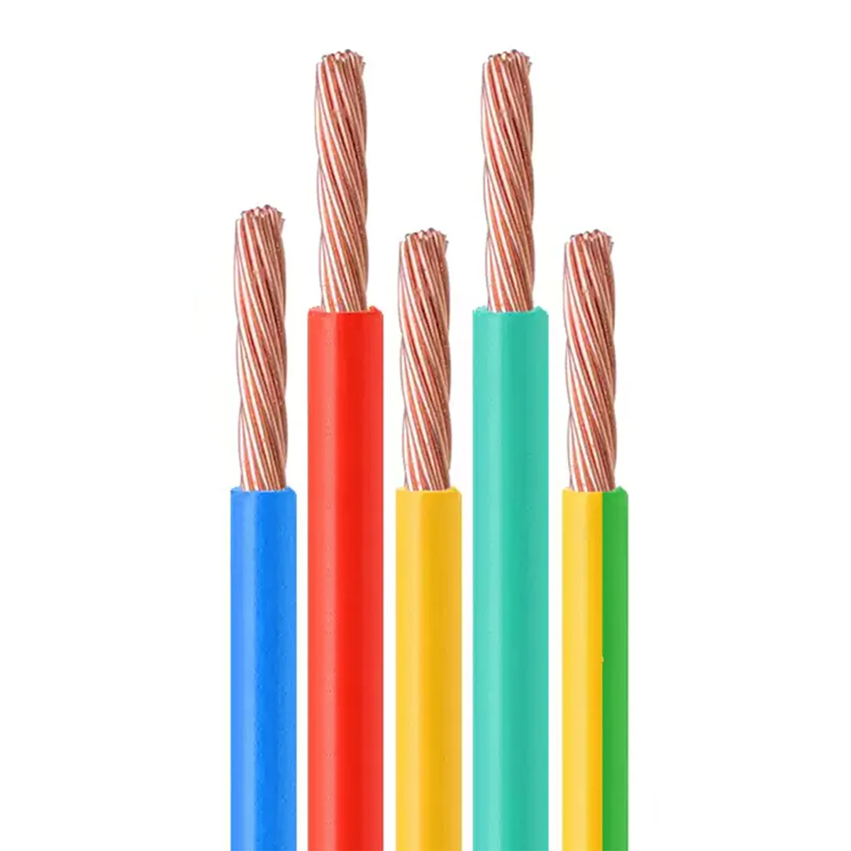 Cabo Elétrico Flexível de Cobre BVR PVC 0.3 0.5 0.75 1 1.5 2.5mm² Fio de Alimentação 5m 10m 20m 50m 100m