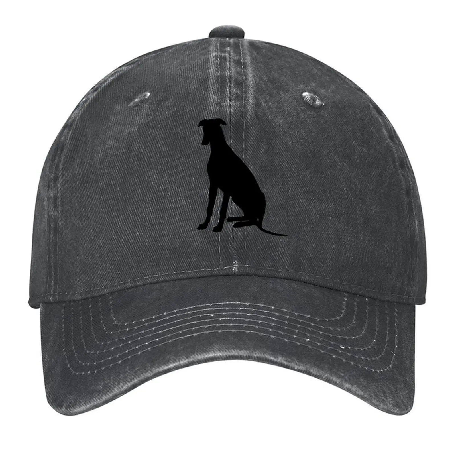 

Simple Greyhound Dog Silhouette Baseball Cap luxury caps Sunhat Hood Streetwear Men Caps Women's