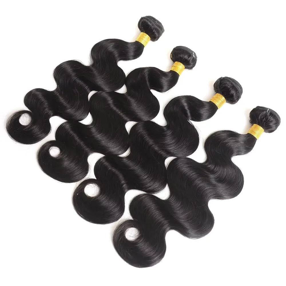 BAHW Body Wave Virgin Human Hair Bundles Natural Black Hair Bundle Deals Chinese Hair Extensions Wholesale Price For Black Women