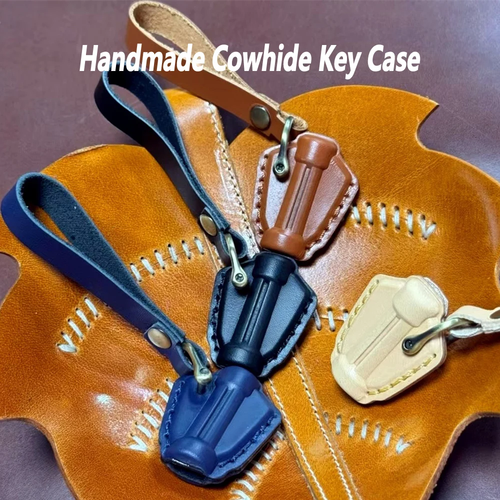 For Benda LFC700 LFC 700 Pro Advanced Minimalist Keycase Genuine Leather Keyhandle Cover Handmade Key Cover Retro Keybag