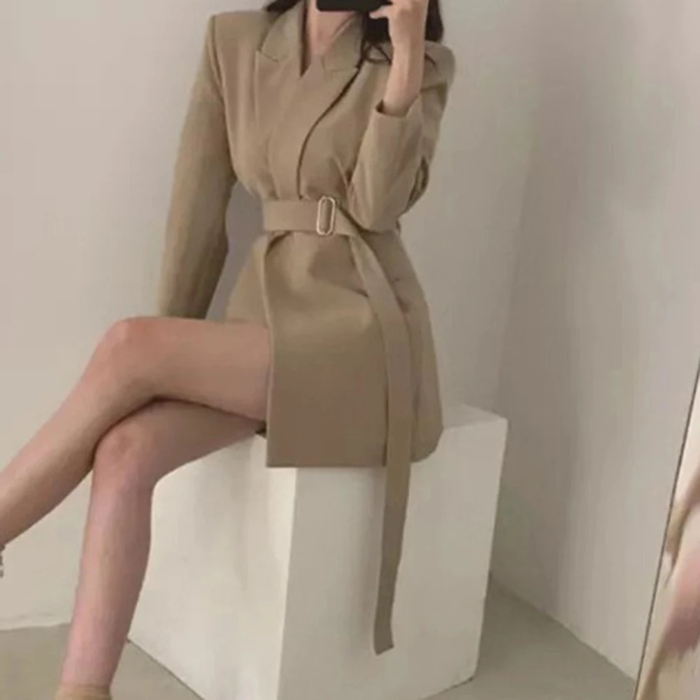 Lässiger Anlass, Reversgürtel, Jacke, eleganter Blazer, brandneuer Artikel, Freizeitkleidung, bequeme Passform, modisches Design