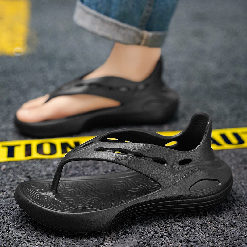 STRONGSHEN High Quality Men Sandals Non-slip Garden Shoes Casual Beach Slippers Fashion Outdoor Breathable Lazy Slippers Unisex