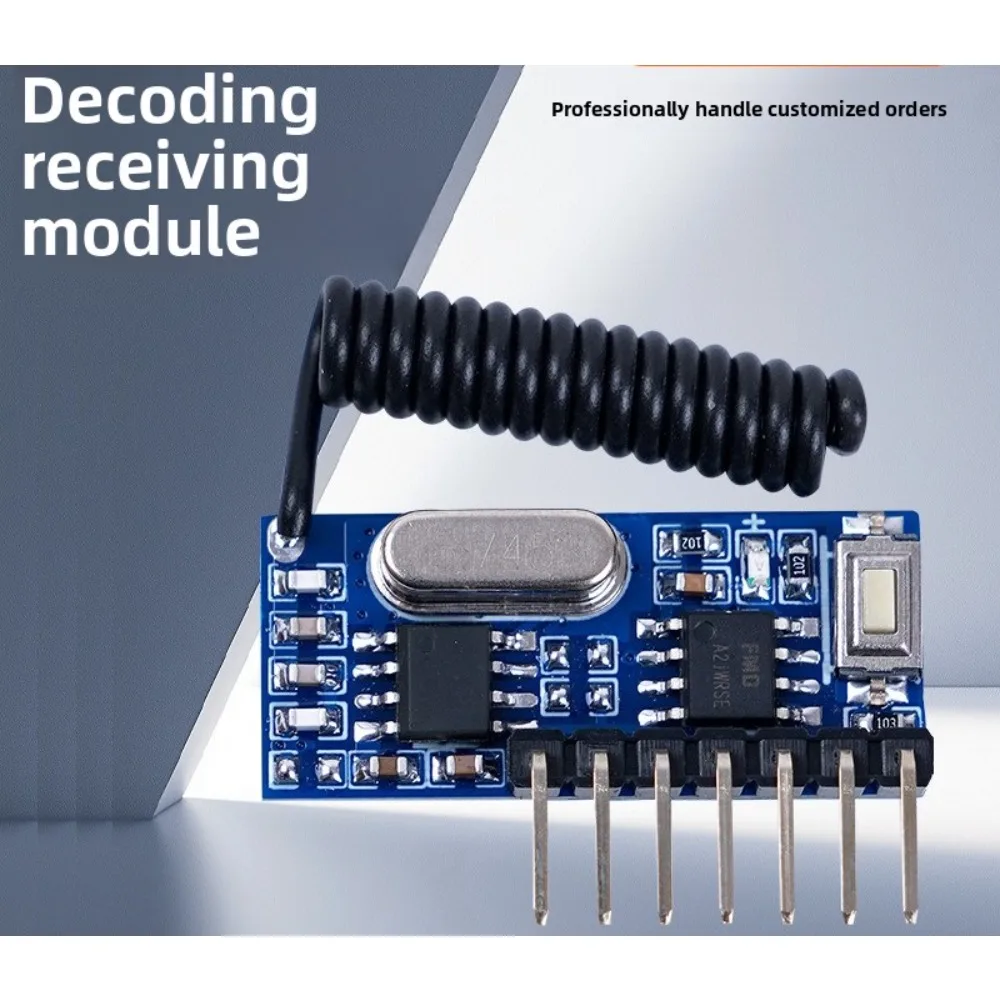 

433/315MHz Superheterodyne Wireless Decoding Receiver Module, 4 - Channel High - Level Output, 1527/2260 Decoding Module