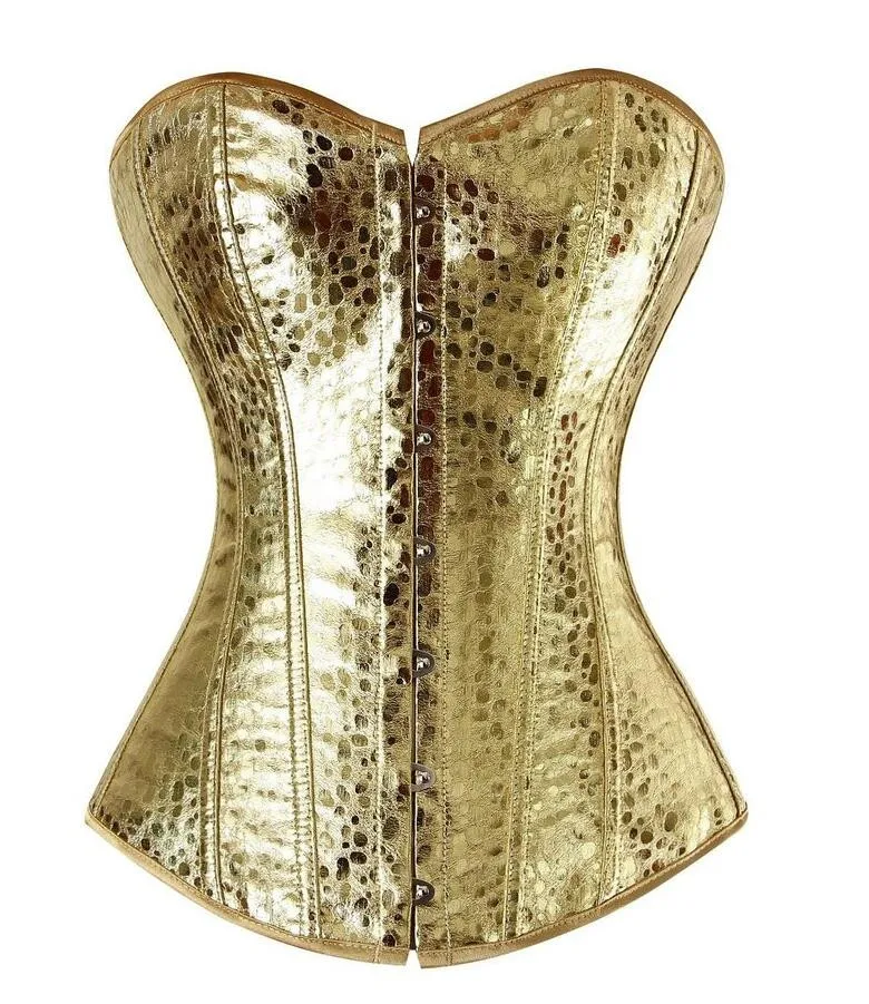 Sexy Corset Vintage Faux Leather Corset Overbust Lace up Steampunk Clothing Top Shaper Corselet Waist Trainer