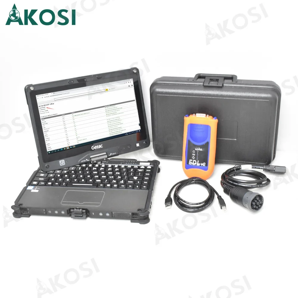 

For John Deere Service Advisor EDL V2 Electronic Data Link Software 5.3AG&CF Heavy Duty Truck Diagnostic+Getac V100 laptop