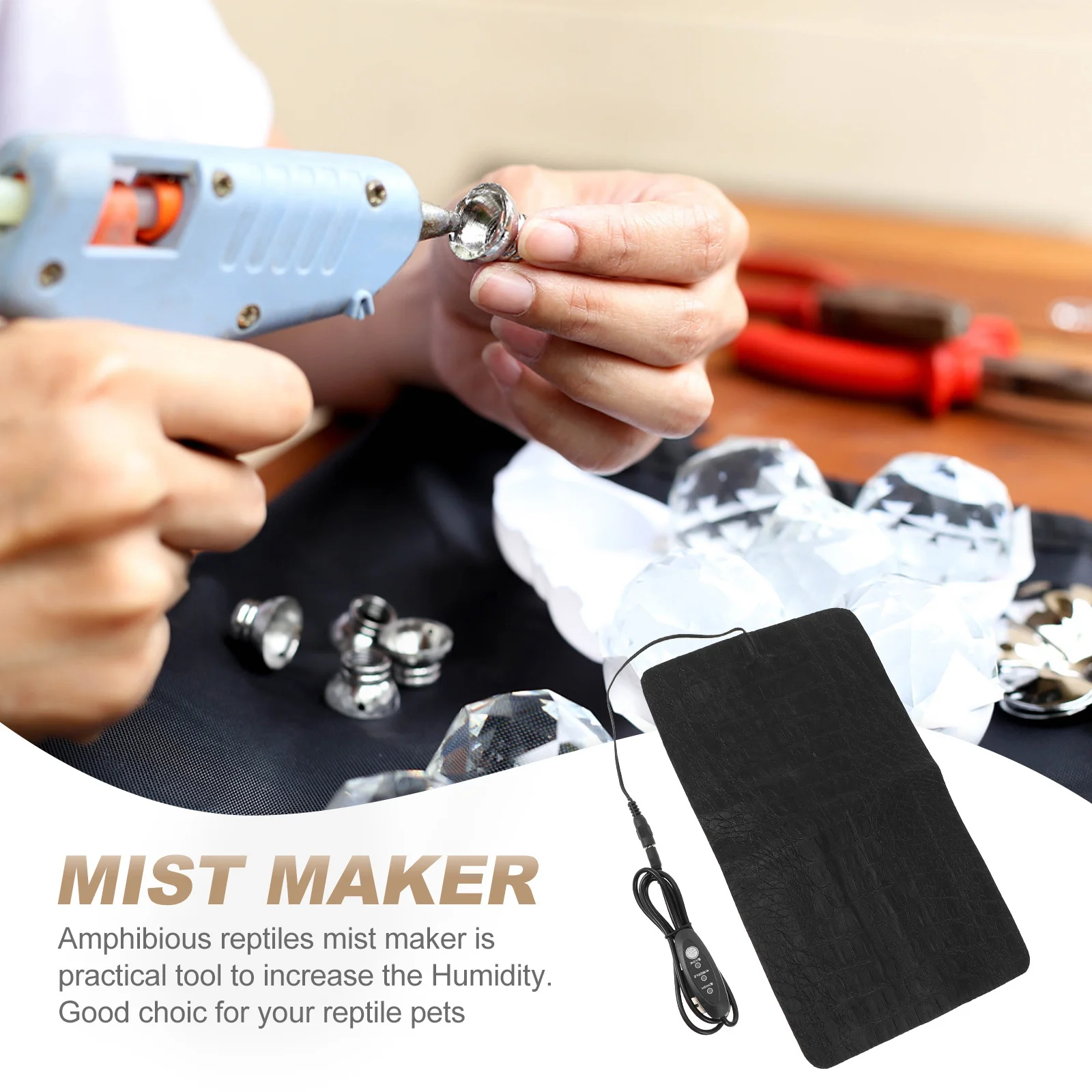 

1Pcs USB Epoxy Heating Pad Practical Design Easy Clean Smooth Surface Epoxy Resin Heat Pad DIY Accessory