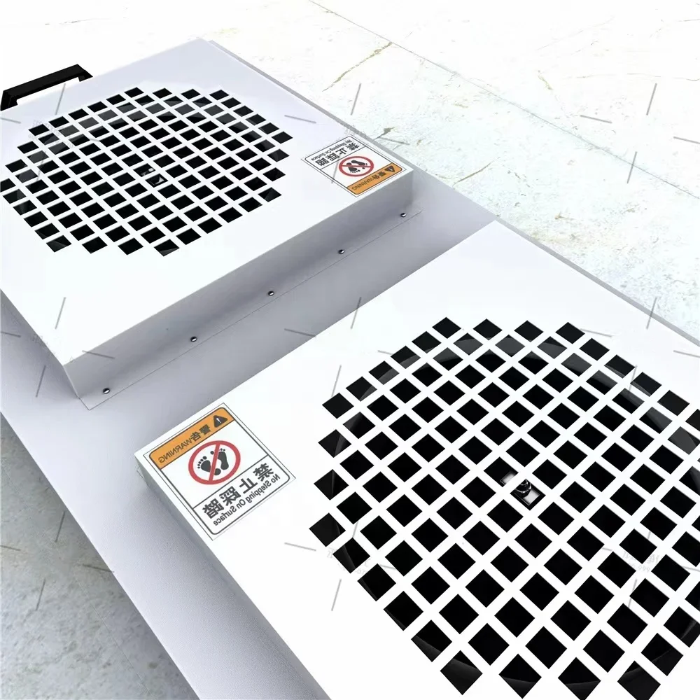 وحدة فلتر مروحة ffu hepa ffu h14 مروحة فلتر تدفق الهواء غرفة نظيفة #2