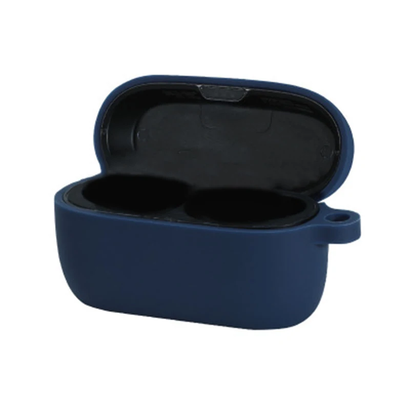 

Sports Bluetooth Earphone Cover Earphone Shell Soft Silicone Earphone Case for Jabra Elite 75T Headset Blue XY