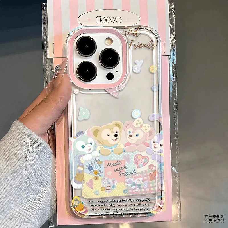 Disneys StellaLou Happy Cartoon Clear Space Cassa Del Telefono Per Samsung S10 S20 S21 S22 S23 S24 Fe Plus Ultra A35 A20 Note10 20 4G5G