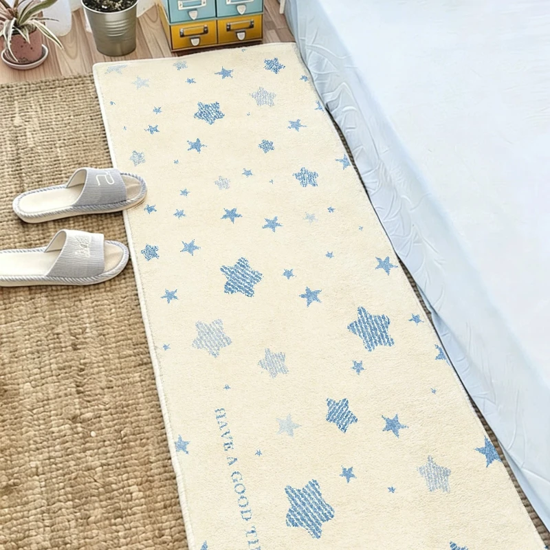 Modern Style Carpets for Living Room Fluffy Soft Bedroom Decor Carpet Thick Plush Bedside Floor Mat Washable Home Anti-slip Rug