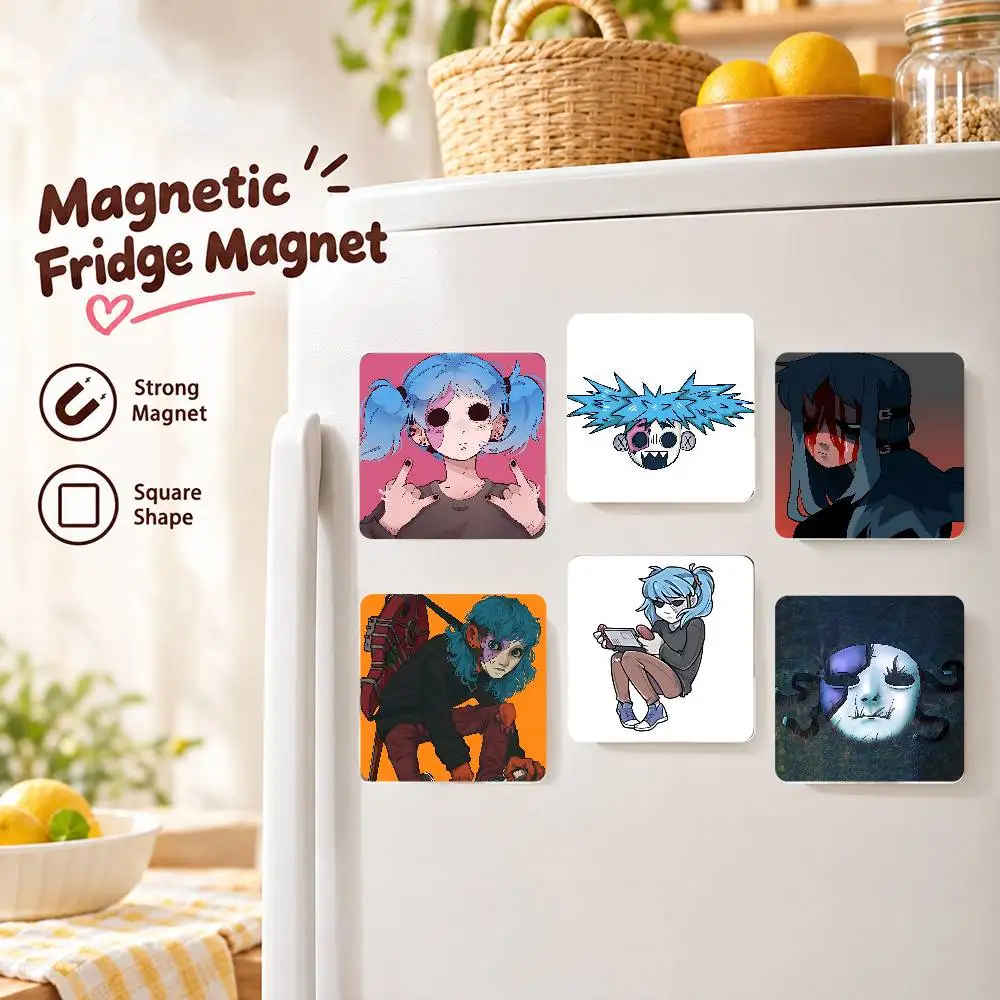 FOR Sally Face Fisher Refrigerator Magnet Creative Kitchen Home Decoration Soft Magnetic Decor Festival Gifts Multi Scene Use